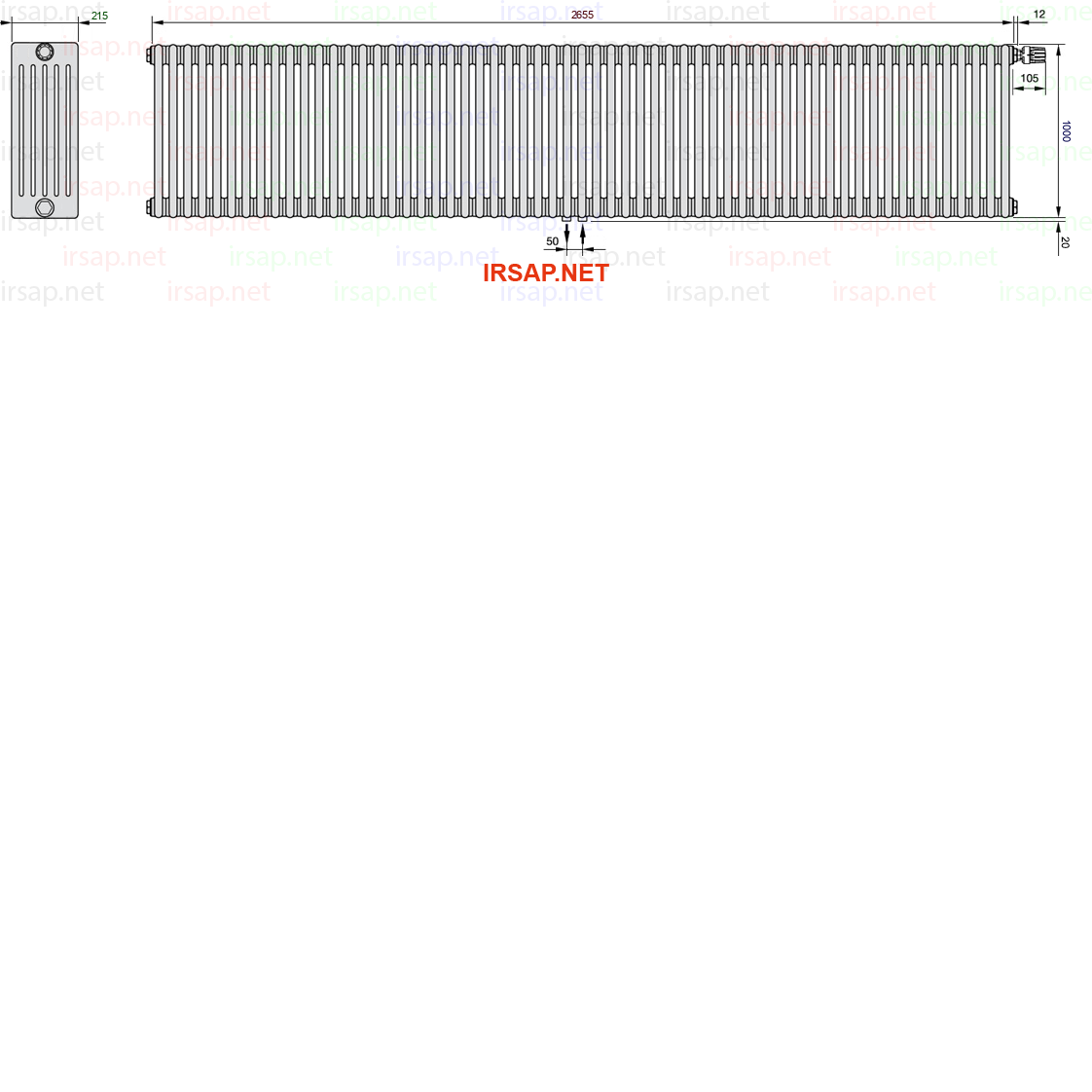 Радиатор IRSAP Tesi 61000/59 T52 CL 01